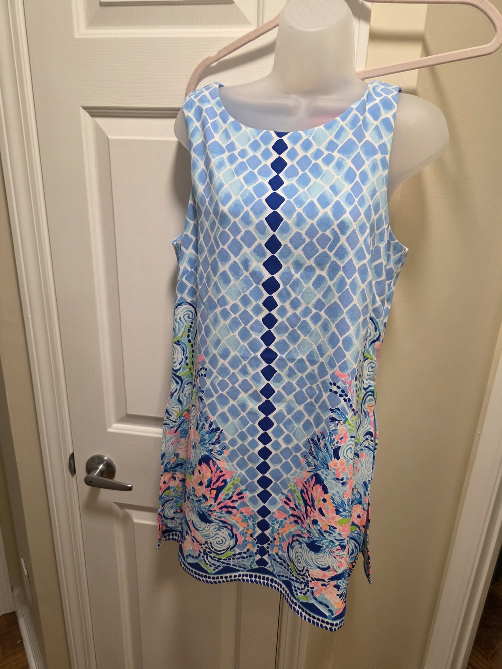 Lilly Pulitzer Light Blue Romper Size 8 EUC